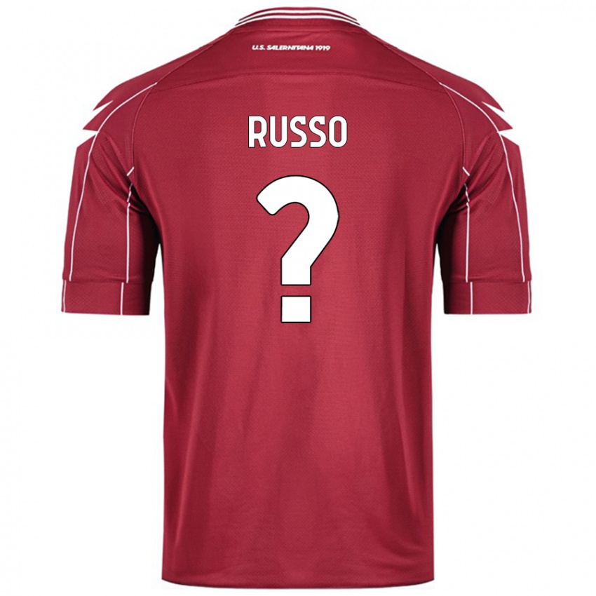 Enfant Maillot Mattia Russo #0 Bordeaux Tenues Domicile 2024/25 T-Shirt Suisse