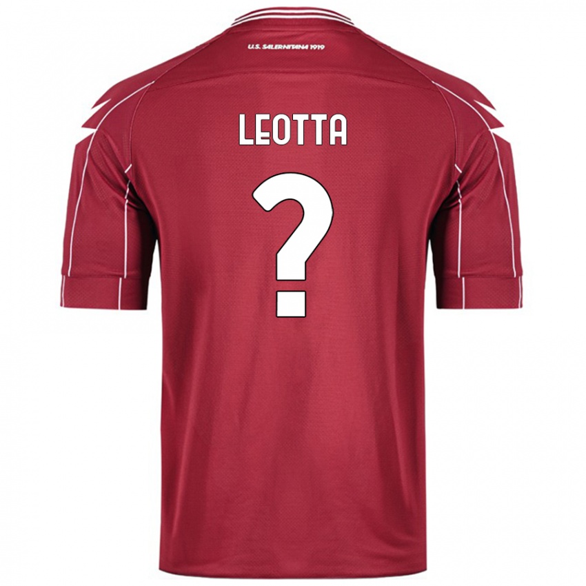 Enfant Maillot Mario Leotta #0 Bordeaux Tenues Domicile 2024/25 T-Shirt Suisse