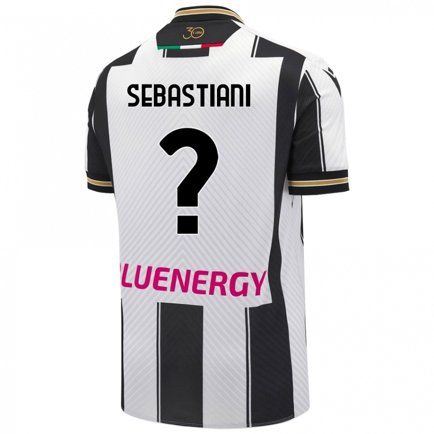 Kinder Josè Alberto Sebastiani #0 Weiß Schwarz Heimtrikot Trikot 2024/25 T-Shirt Schweiz