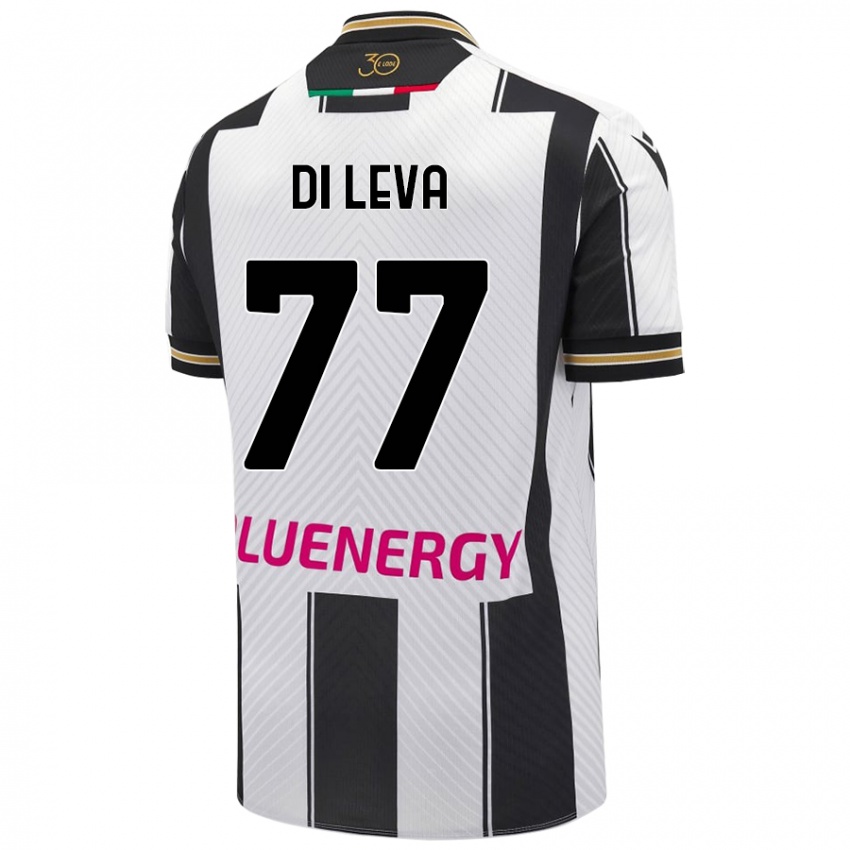 Kinder Vincenzo Di Leva #77 Weiß Schwarz Heimtrikot Trikot 2024/25 T-Shirt Schweiz