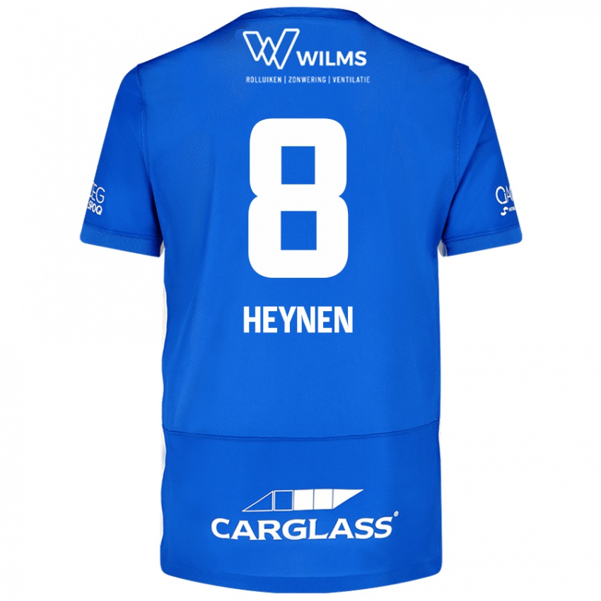 Kinder Bryan Heynen #8 Blau Heimtrikot Trikot 2024/25 T-Shirt Schweiz