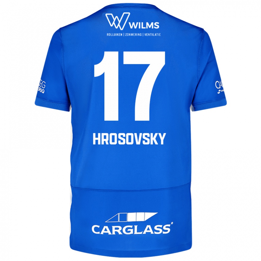 Kinder Patrik Hrosovsky #17 Blau Heimtrikot Trikot 2024/25 T-Shirt Schweiz