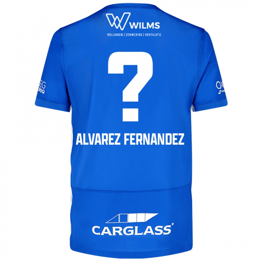 Kinder Loïc Alvarez Fernandez #0 Blau Heimtrikot Trikot 2024/25 T-Shirt Schweiz