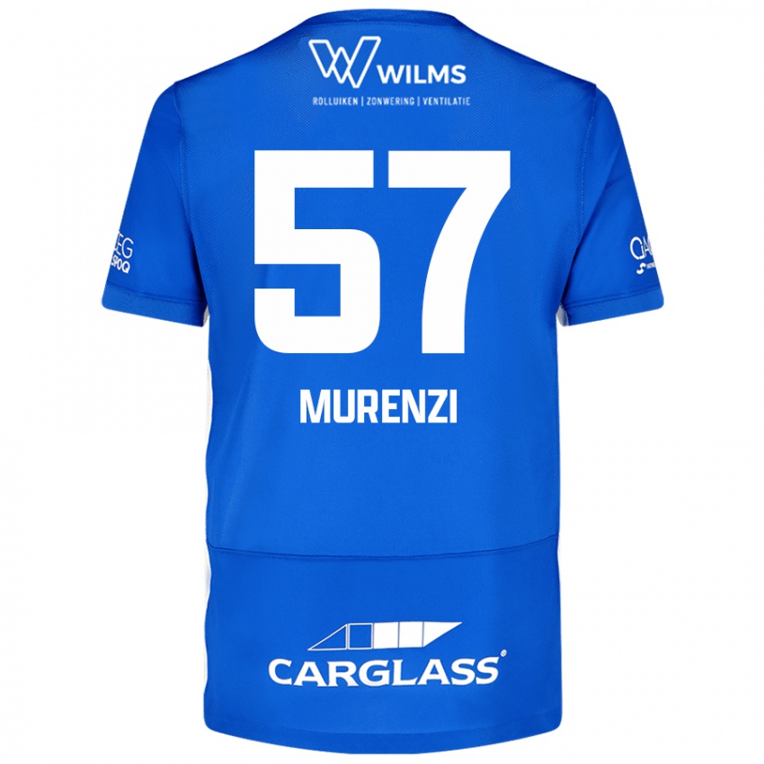 Kinder Aaron Murenzi #57 Blau Heimtrikot Trikot 2024/25 T-Shirt Schweiz