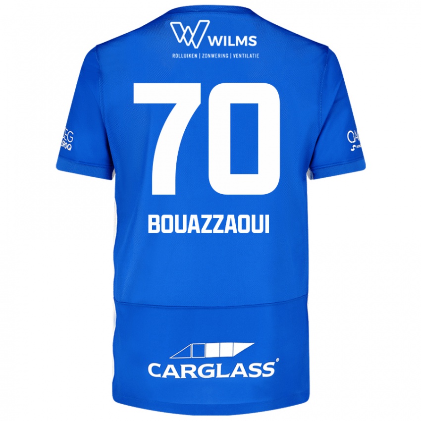 Kinder Ilyas Bouazzaoui #70 Blau Heimtrikot Trikot 2024/25 T-Shirt Schweiz