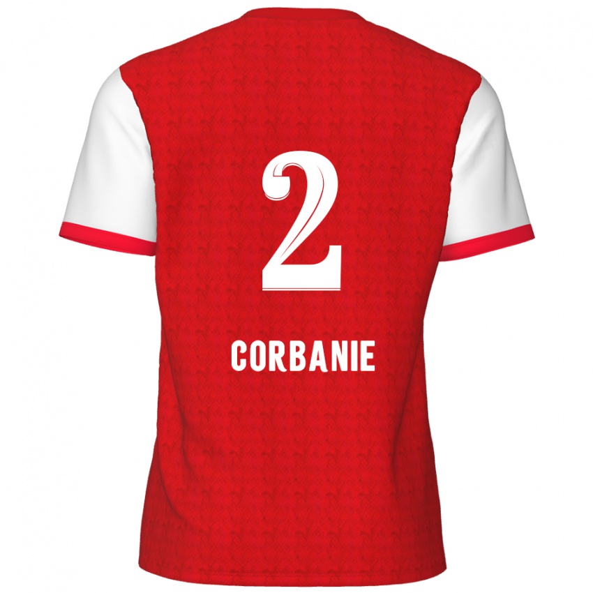 Kinder Kobe Corbanie #2 Rot Weiß Heimtrikot Trikot 2024/25 T-Shirt Schweiz