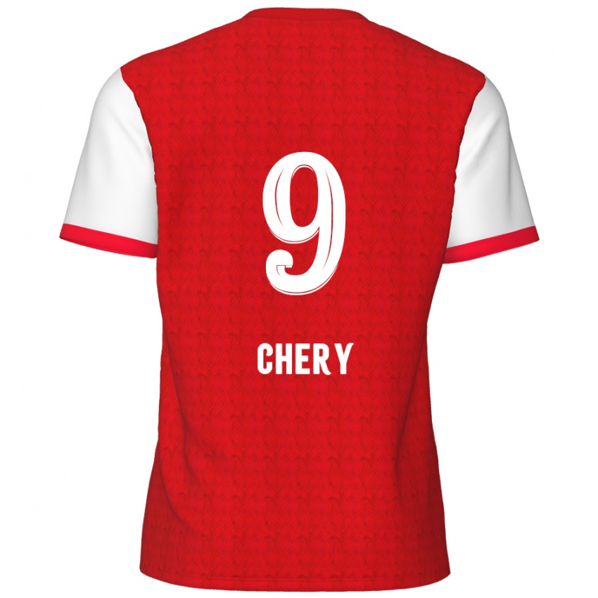 Kinder Tjaronn Chery #9 Rot Weiß Heimtrikot Trikot 2024/25 T-Shirt Schweiz