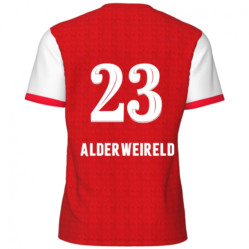 Kinder Toby Alderweireld #23 Rot Weiß Heimtrikot Trikot 2024/25 T-Shirt Schweiz