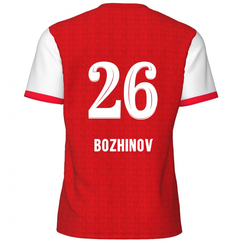 Kinder Rosen Bozhinov #26 Rot Weiß Heimtrikot Trikot 2024/25 T-Shirt Schweiz