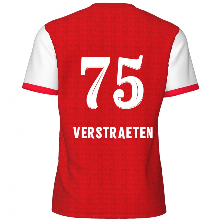 Kinder Andreas Verstraeten #75 Rot Weiß Heimtrikot Trikot 2024/25 T-Shirt Schweiz