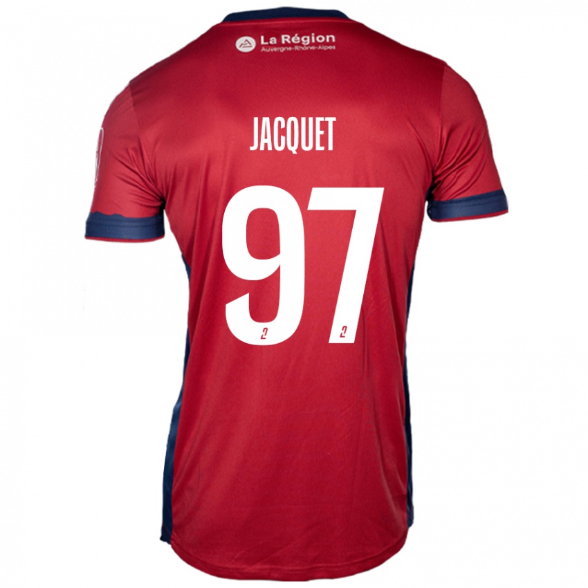 Kinder Jérémy Jacquet #97 Hellburgunderrot Heimtrikot Trikot 2024/25 T-Shirt Schweiz