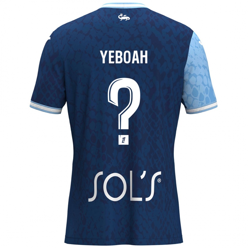 Kinder Ananée Yeboah #0 Himmelblau Dunkelblau Heimtrikot Trikot 2024/25 T-Shirt Schweiz