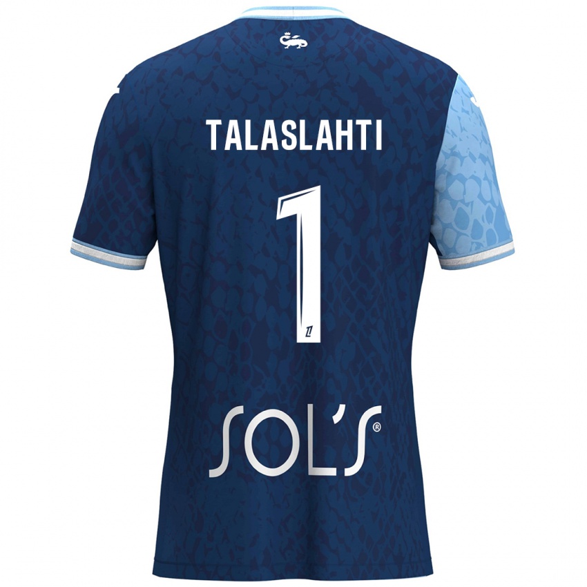 Kinder Katriina Talaslahti #1 Himmelblau Dunkelblau Heimtrikot Trikot 2024/25 T-Shirt Schweiz