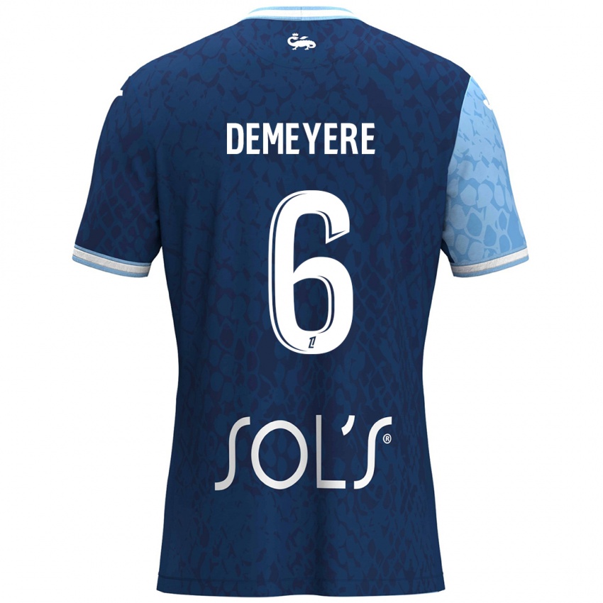 Kinder Silke Demeyere #6 Himmelblau Dunkelblau Heimtrikot Trikot 2024/25 T-Shirt Schweiz