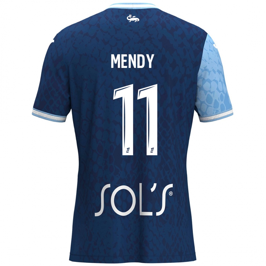 Kinder Mélinda Mendy #11 Himmelblau Dunkelblau Heimtrikot Trikot 2024/25 T-Shirt Schweiz