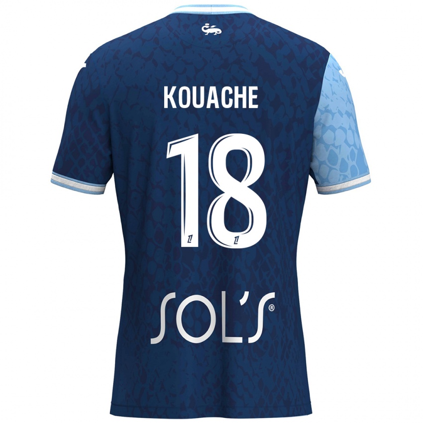 Kinder Éva Kouache #18 Himmelblau Dunkelblau Heimtrikot Trikot 2024/25 T-Shirt Schweiz