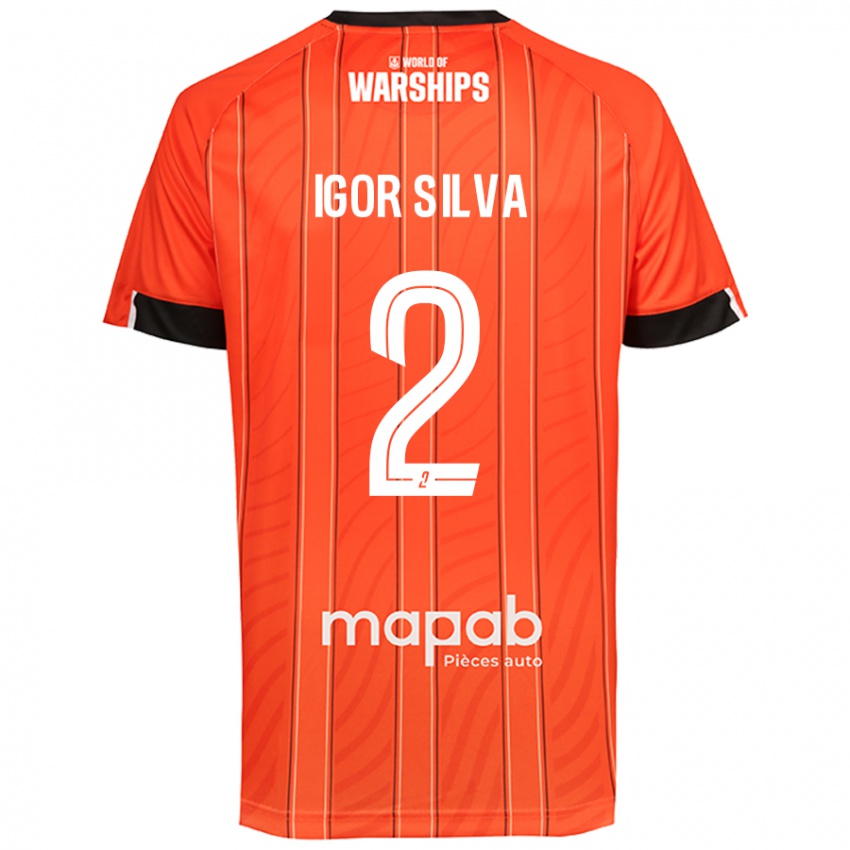 Kinder Igor Silva #2 Orange Heimtrikot Trikot 2024/25 T-Shirt Schweiz