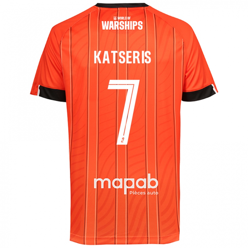 Kinder Panos Katseris #7 Orange Heimtrikot Trikot 2024/25 T-Shirt Schweiz