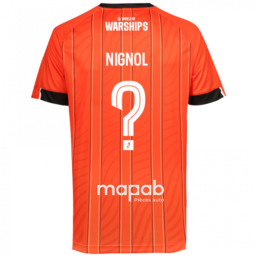 Kinder Vincent Nignol #0 Orange Heimtrikot Trikot 2024/25 T-Shirt Schweiz