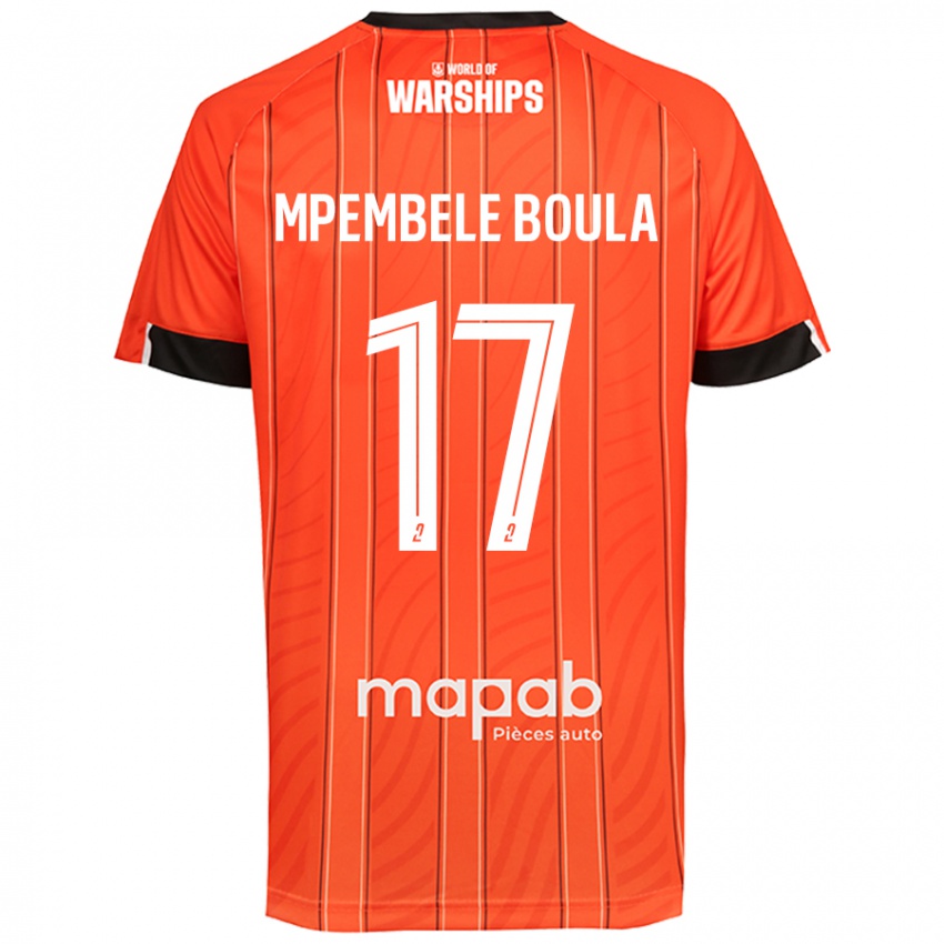 Kinder Exaucé Mpembele Boula #17 Orange Heimtrikot Trikot 2024/25 T-Shirt Schweiz