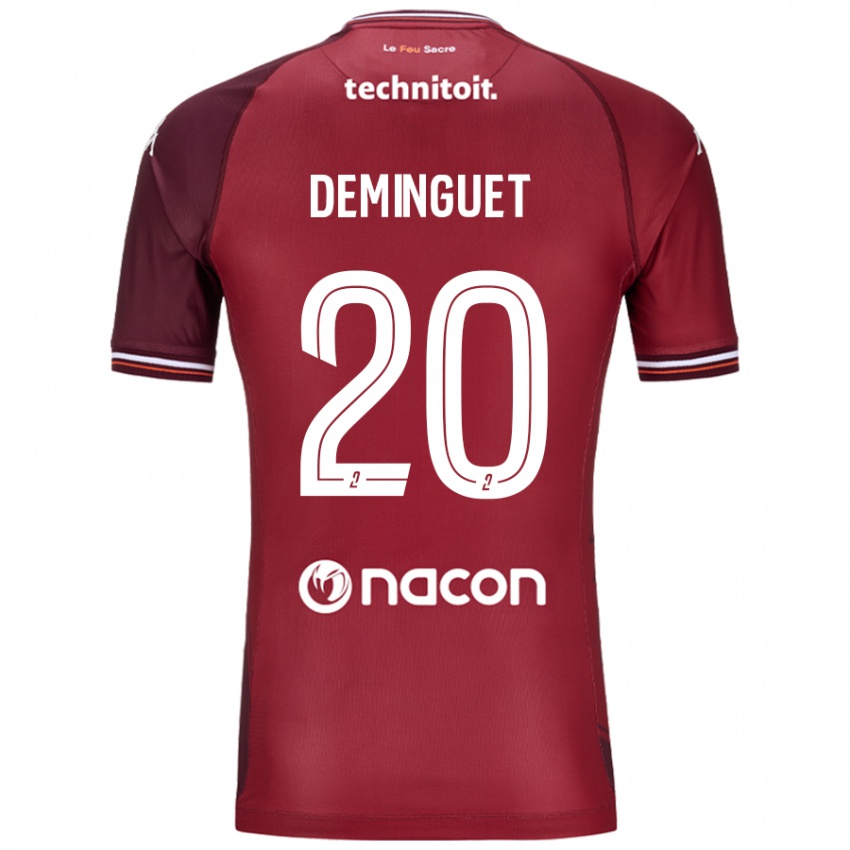 Kinder Jessy Deminguet #20 Rot Granata Heimtrikot Trikot 2024/25 T-Shirt Schweiz