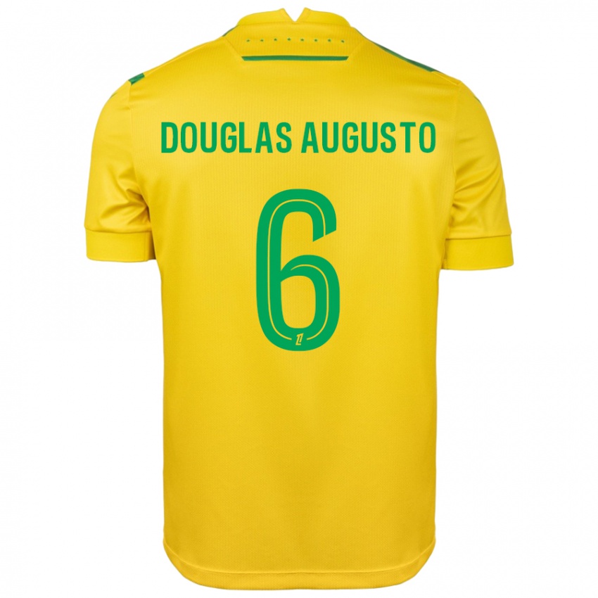 Kinder Douglas Augusto #6 Gelb Grün Heimtrikot Trikot 2024/25 T-Shirt Schweiz