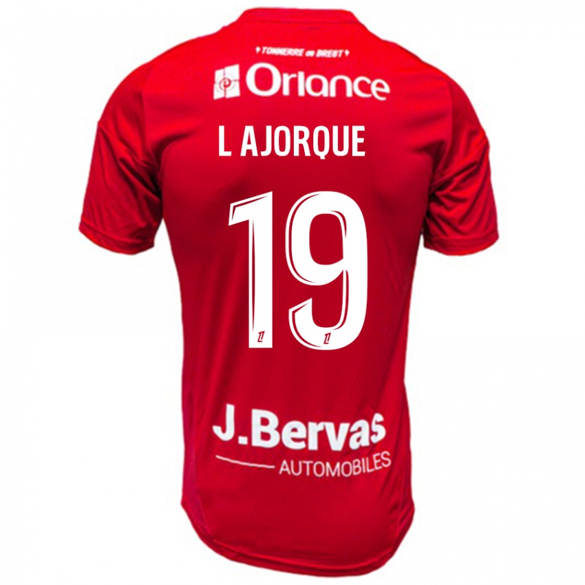 Kinder Ludovic Ajorque #19 Rot Weiß Heimtrikot Trikot 2024/25 T-Shirt Schweiz