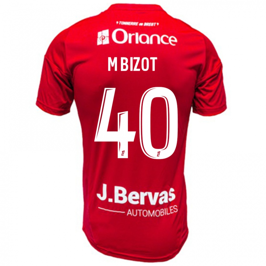 Kinder Marco Bizot #40 Rot Weiß Heimtrikot Trikot 2024/25 T-Shirt Schweiz