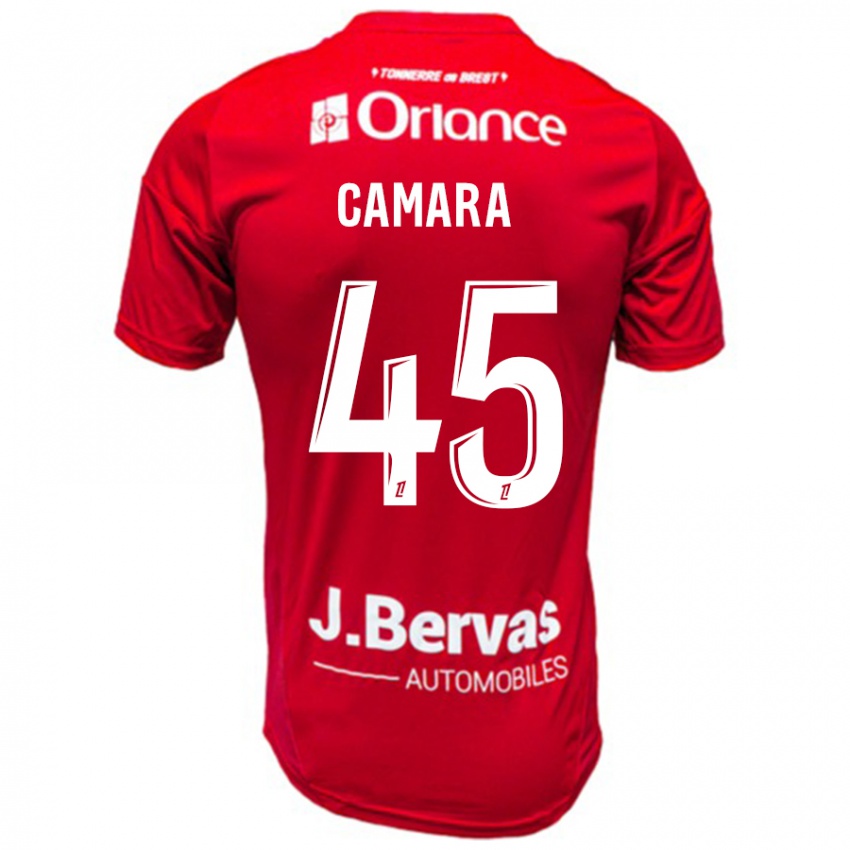 Kinder Mahdi Camara #45 Rot Weiß Heimtrikot Trikot 2024/25 T-Shirt Schweiz