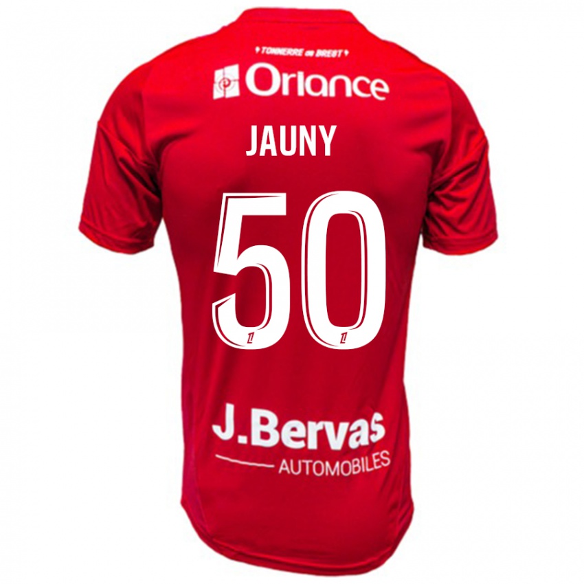 Kinder Noah Jauny #50 Rot Weiß Heimtrikot Trikot 2024/25 T-Shirt Schweiz