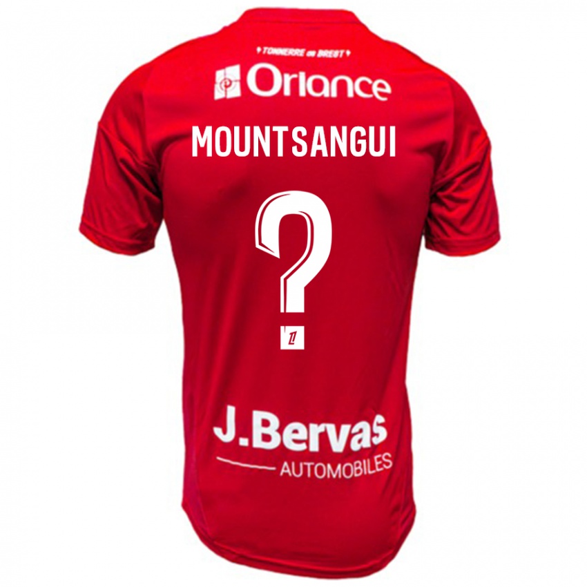 Enfant Maillot Warren Mountsangui #0 Rouge Blanc Tenues Domicile 2024/25 T-Shirt Suisse