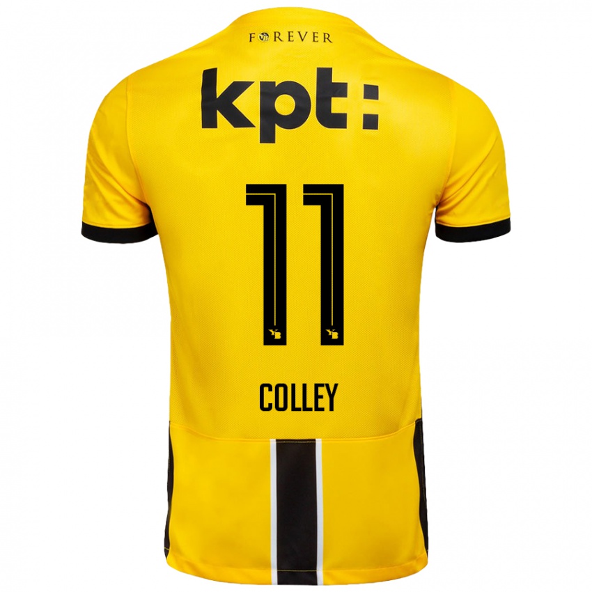 Kinder Ebrima Colley #11 Gelb Schwarz Heimtrikot Trikot 2024/25 T-Shirt Schweiz