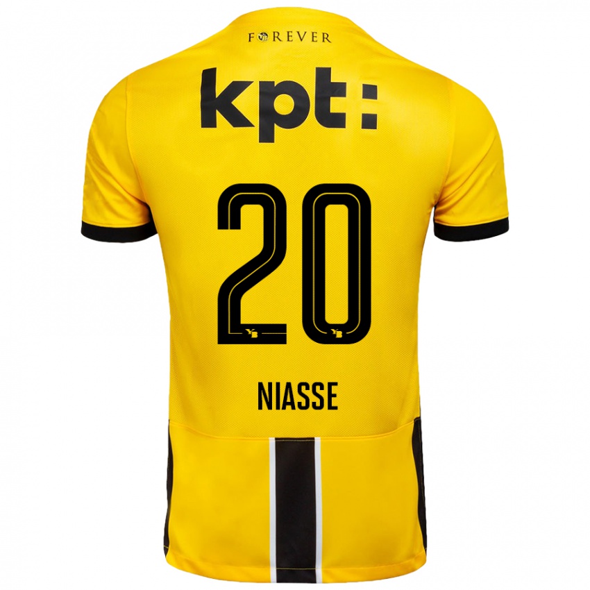 Kinder Cheikh Niasse #20 Gelb Schwarz Heimtrikot Trikot 2024/25 T-Shirt Schweiz