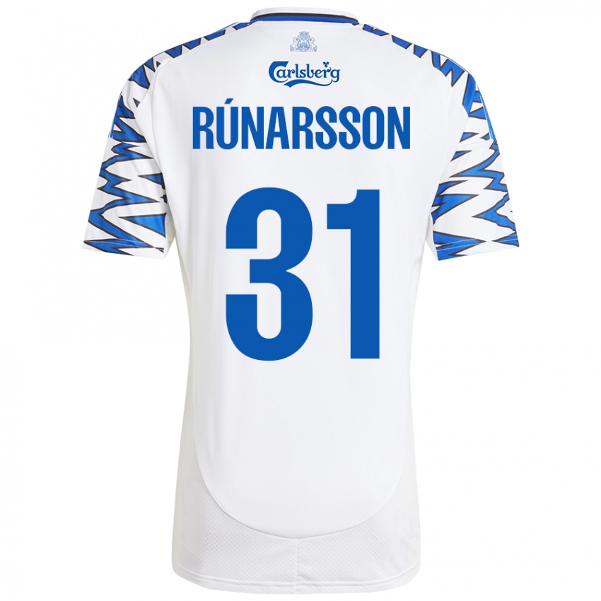 Kinder Runar Alex Runarsson #31 Weiß Himmelblau Heimtrikot Trikot 2024/25 T-Shirt Schweiz