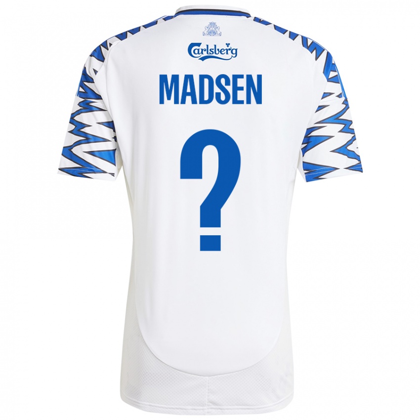 Kinder Noah Madsen #0 Weiß Himmelblau Heimtrikot Trikot 2024/25 T-Shirt Schweiz