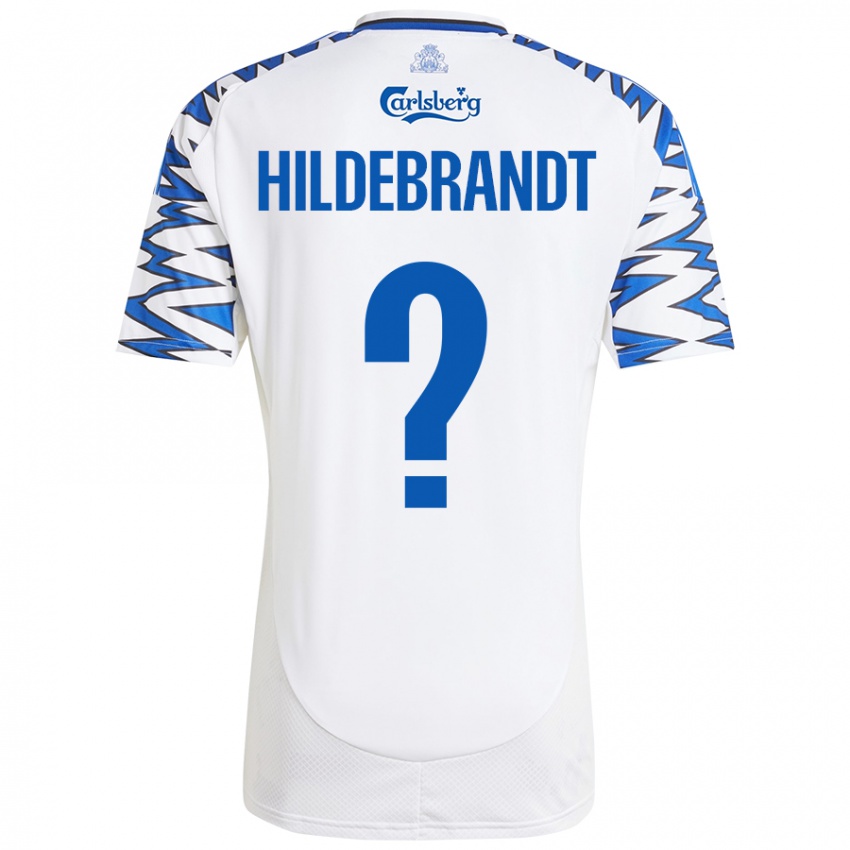 Kinder Sylvester Hildebrandt #0 Weiß Himmelblau Heimtrikot Trikot 2024/25 T-Shirt Schweiz