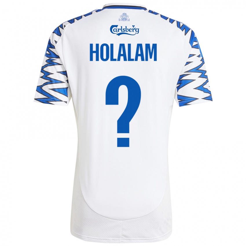 Kinder Ishaq Holalam #0 Weiß Himmelblau Heimtrikot Trikot 2024/25 T-Shirt Schweiz