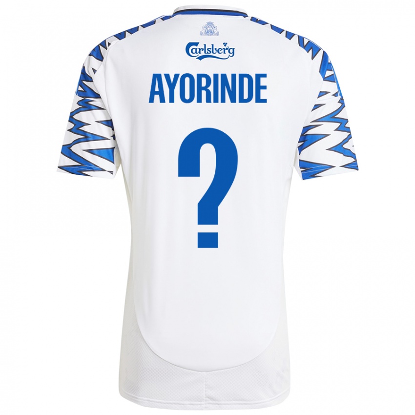 Kinder Noah Ayorinde #0 Weiß Himmelblau Heimtrikot Trikot 2024/25 T-Shirt Schweiz