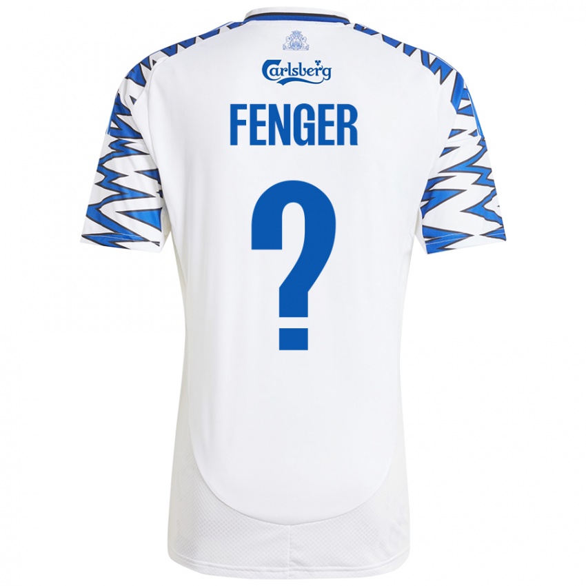 Kinder Oskar Fenger #0 Weiß Himmelblau Heimtrikot Trikot 2024/25 T-Shirt Schweiz