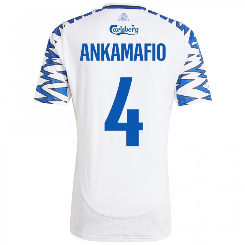 Kinder Graham Ankamafio #4 Weiß Himmelblau Heimtrikot Trikot 2024/25 T-Shirt Schweiz