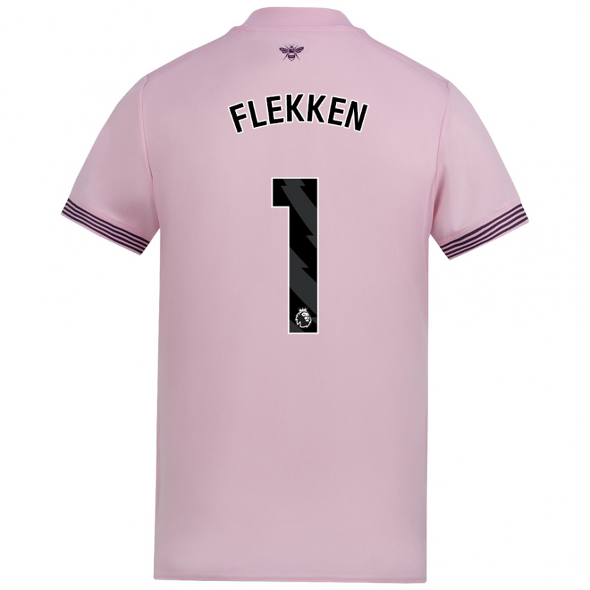 Kinder Mark Flekken #1 Rosa Auswärtstrikot Trikot 2024/25 T-Shirt Schweiz