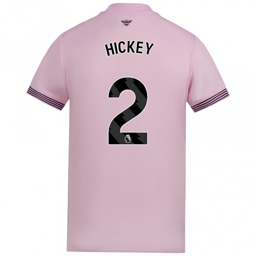 Kinder Aaron Hickey #2 Rosa Auswärtstrikot Trikot 2024/25 T-Shirt Schweiz