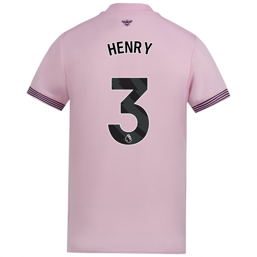 Kinder Rico Henry #3 Rosa Auswärtstrikot Trikot 2024/25 T-Shirt Schweiz