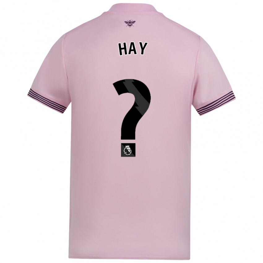 Kinder Ashley Hay #0 Rosa Auswärtstrikot Trikot 2024/25 T-Shirt Schweiz