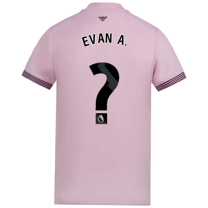 Kinder Evan Anderson #0 Rosa Auswärtstrikot Trikot 2024/25 T-Shirt Schweiz