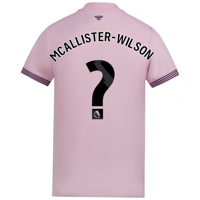 Kinder Zack Mcallister-Wilson #0 Rosa Auswärtstrikot Trikot 2024/25 T-Shirt Schweiz