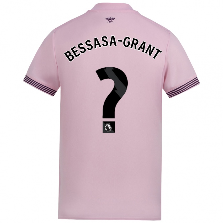 Kinder Mekhai Bessasa-Grant #0 Rosa Auswärtstrikot Trikot 2024/25 T-Shirt Schweiz