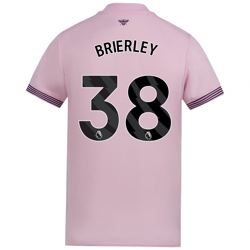 Kinder Ethan Brierley #38 Rosa Auswärtstrikot Trikot 2024/25 T-Shirt Schweiz