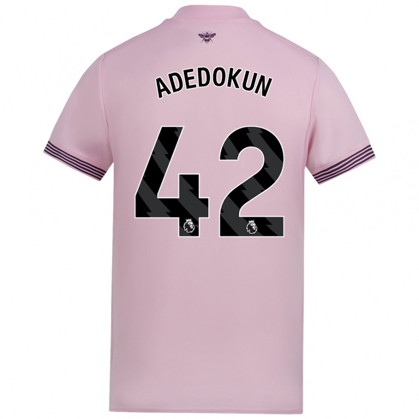 Kinder Val Adedokun #42 Rosa Auswärtstrikot Trikot 2024/25 T-Shirt Schweiz