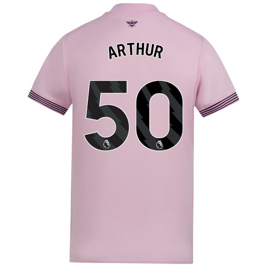 Kinder Benjamin Arthur #50 Rosa Auswärtstrikot Trikot 2024/25 T-Shirt Schweiz